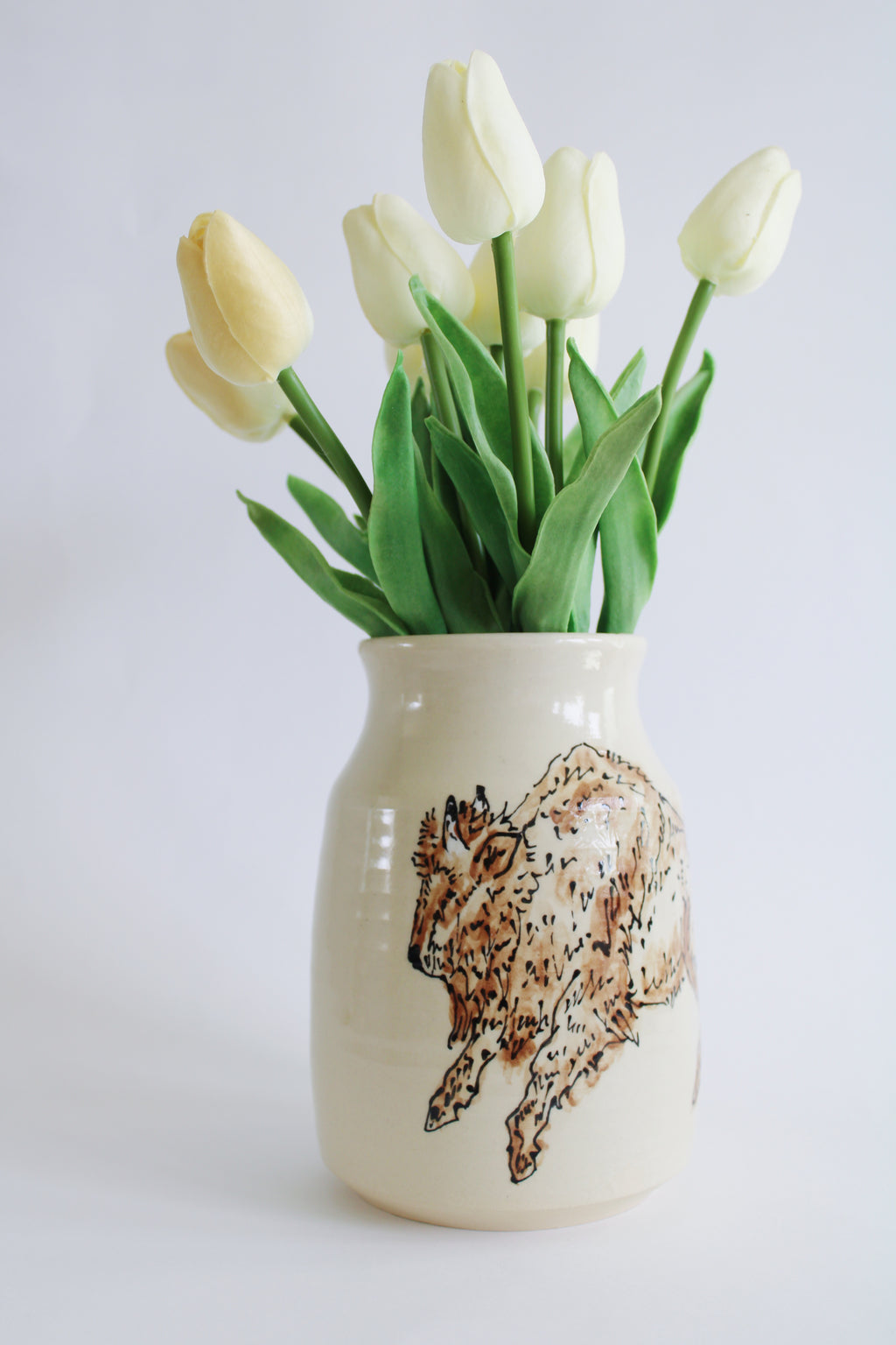 Bison and Eagle Vase 683