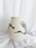 Great Blue Heron Vase