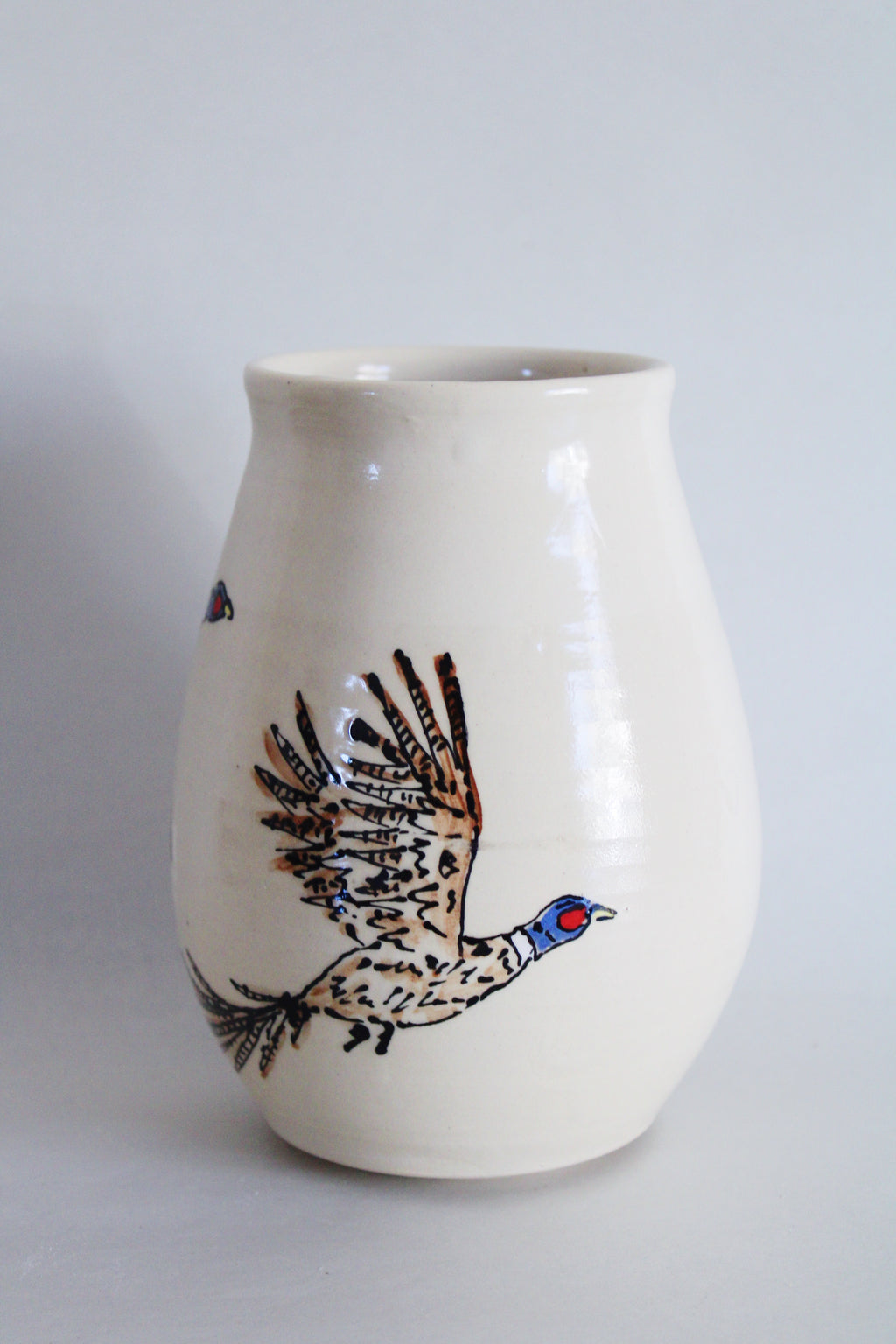 DISCOUNTED Ring-Necked Pheasant Vase 520