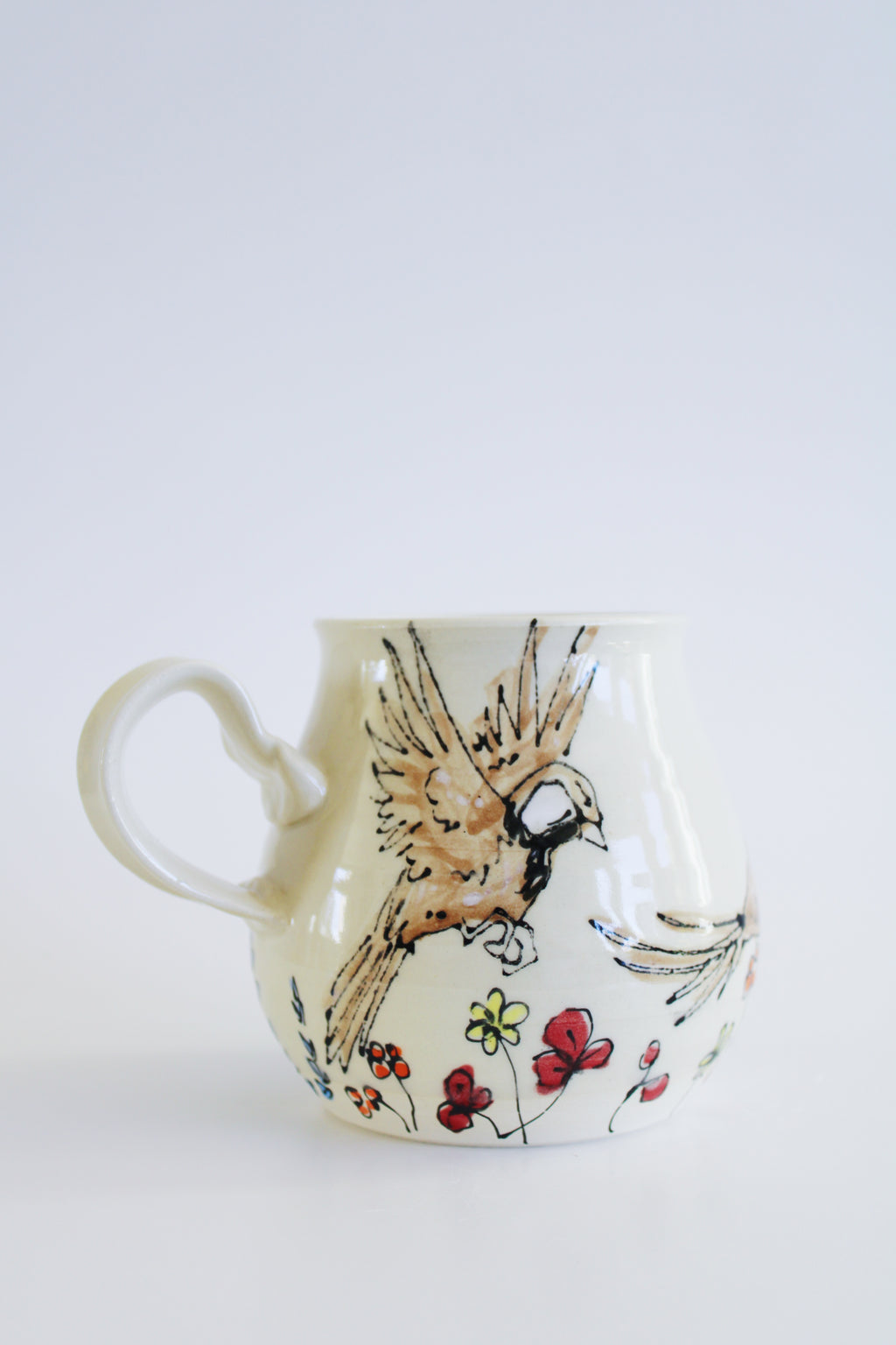 Sparrows & Wildflowers Mug 860