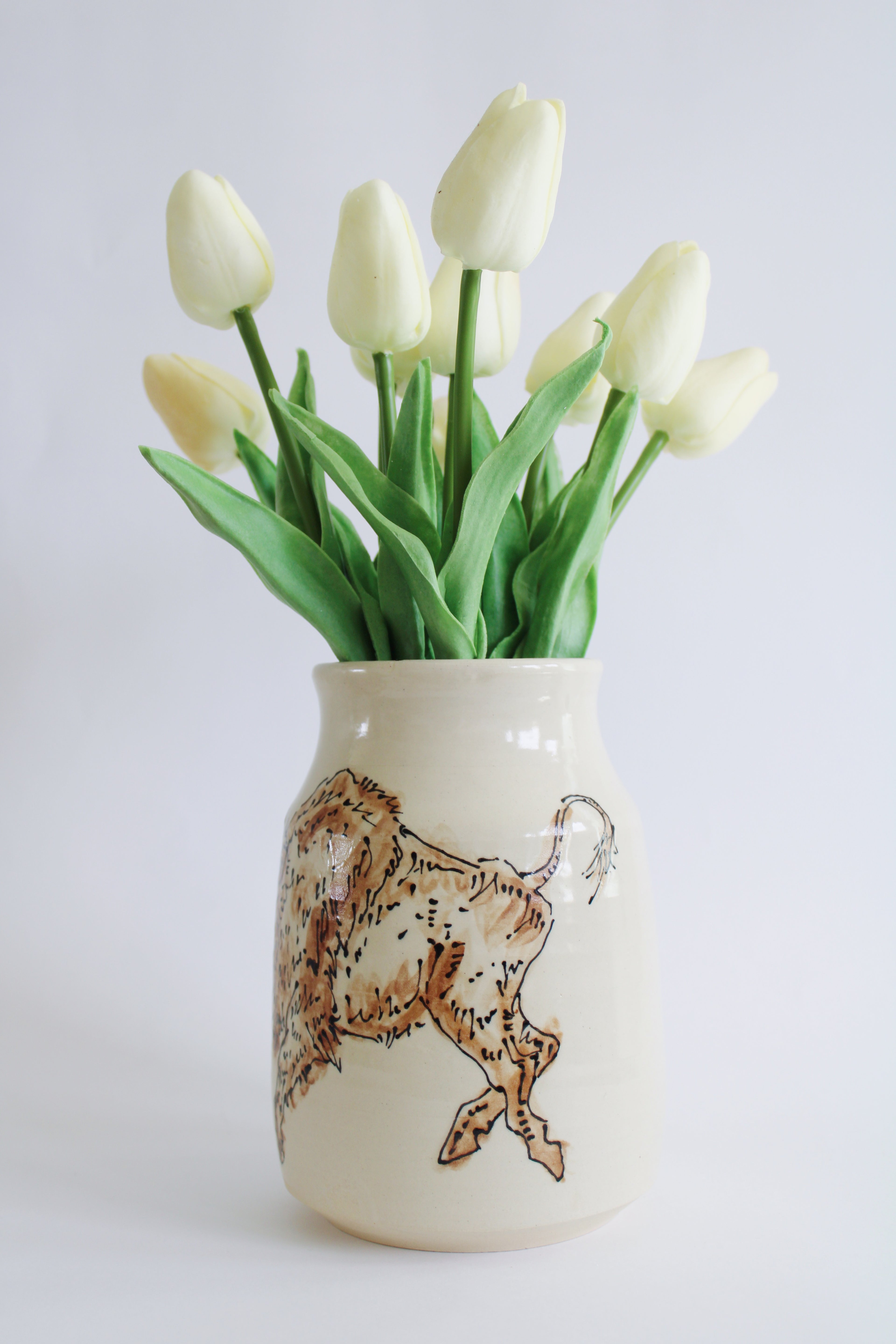 Bison and Eagle Vase 683