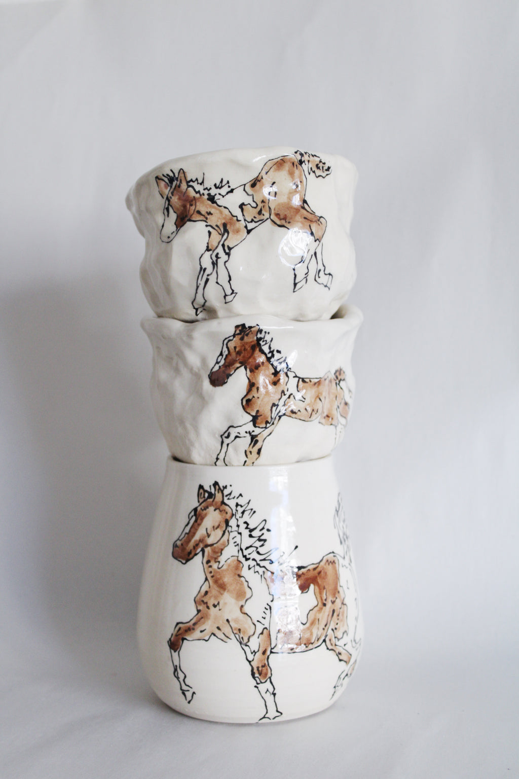 Mare and Foals Twin Set 380