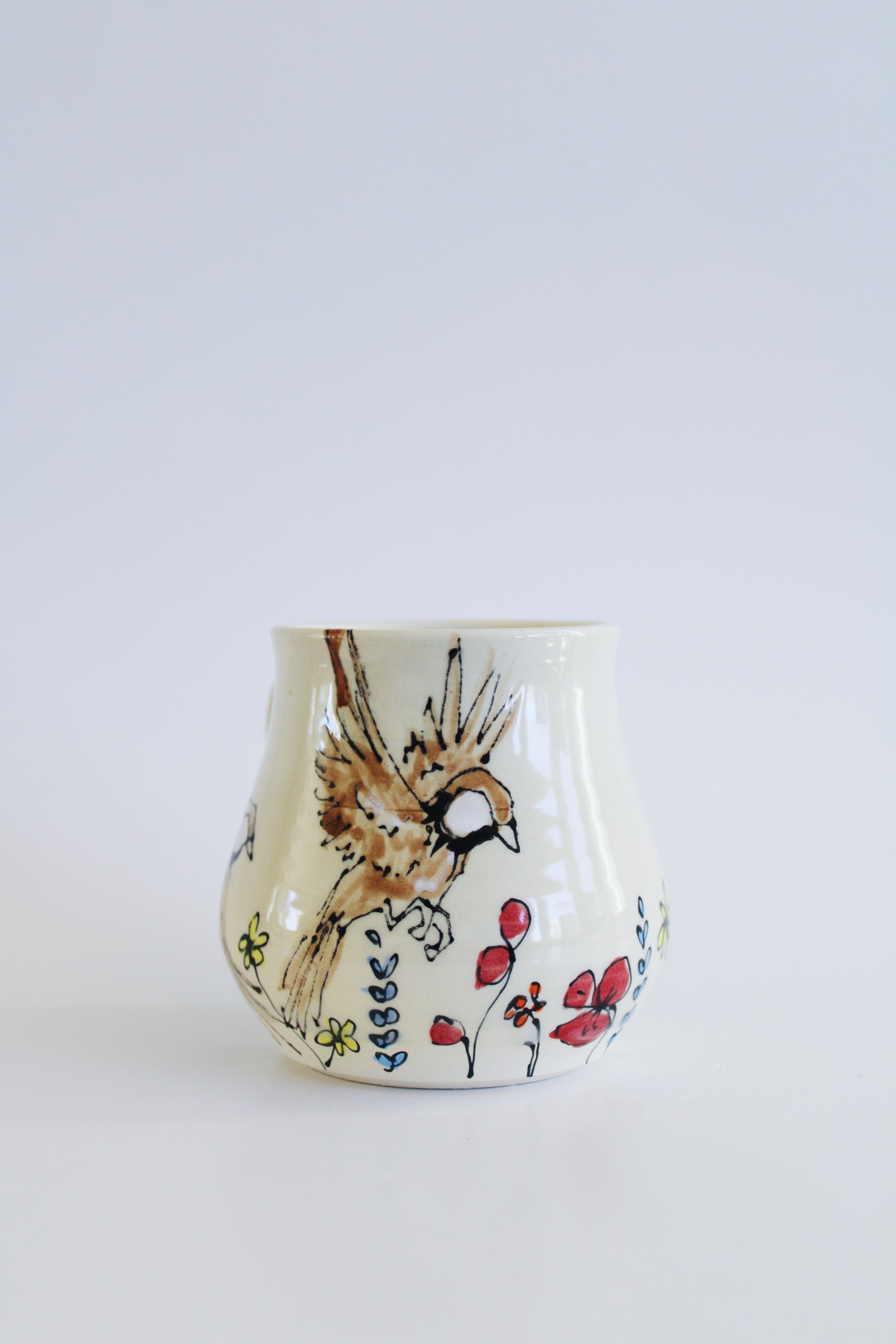 Sparrows & Wildflowers Mug 861