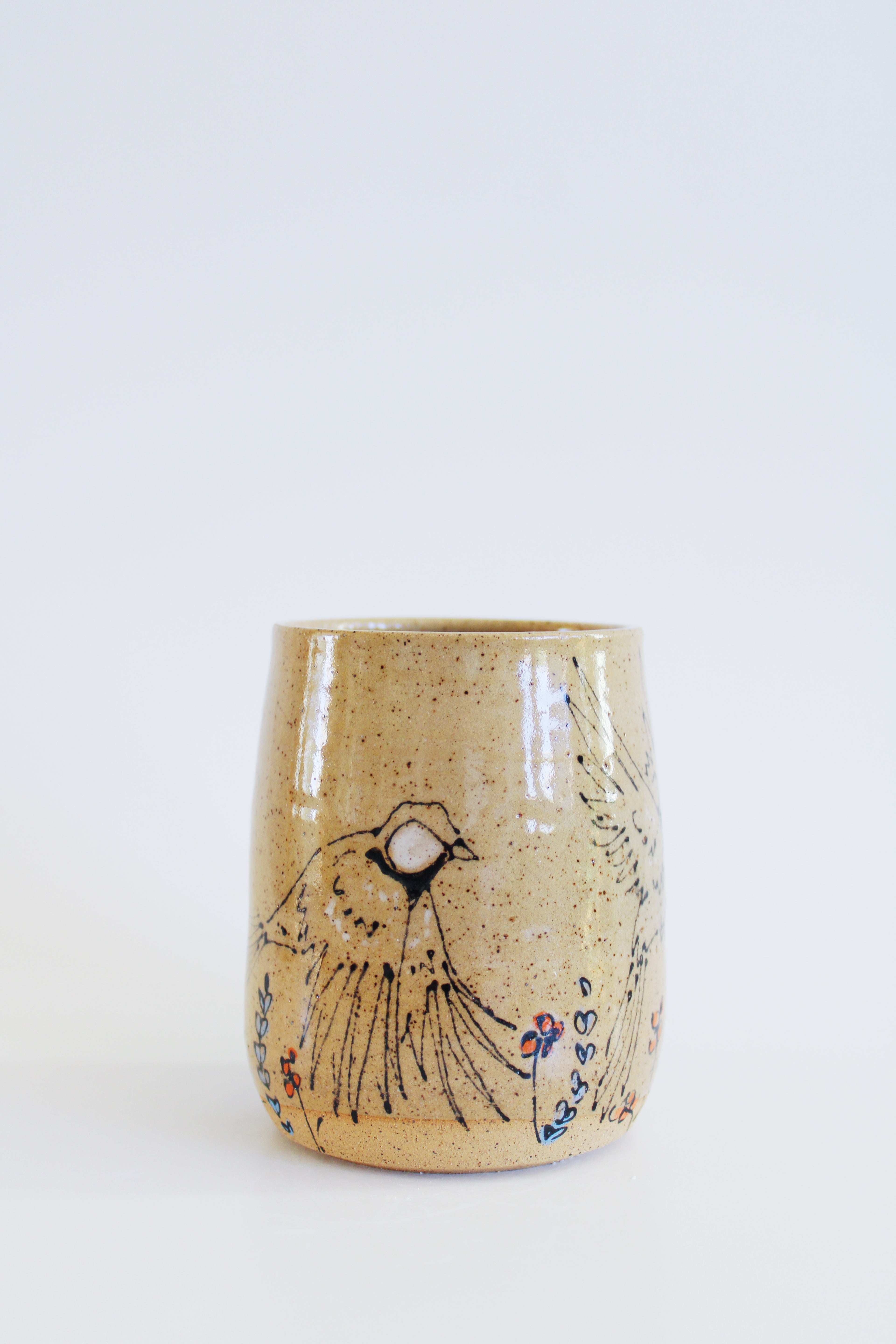 Sparrows & Wildflowers Thumbler 856