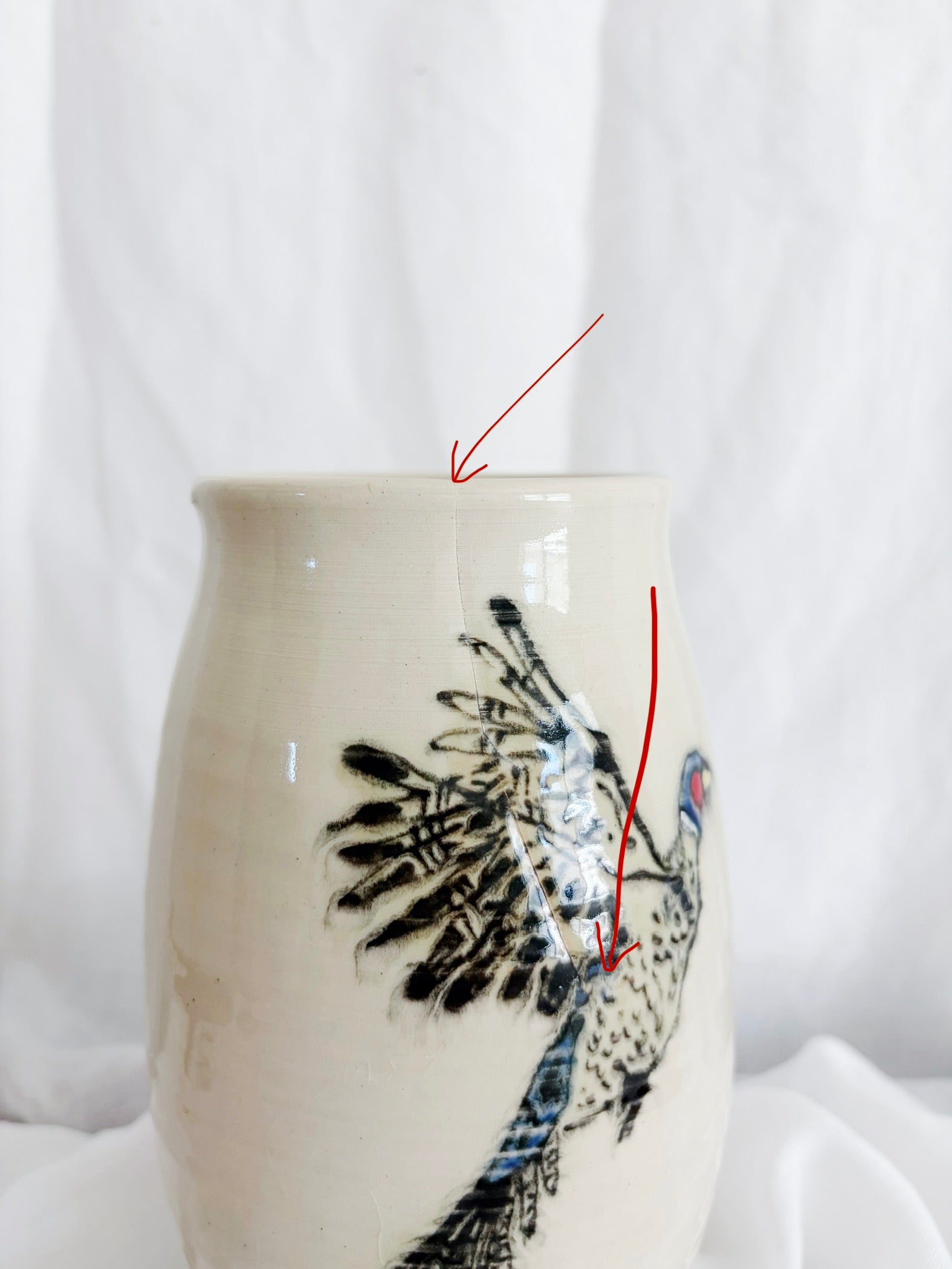 Pheasant Vase