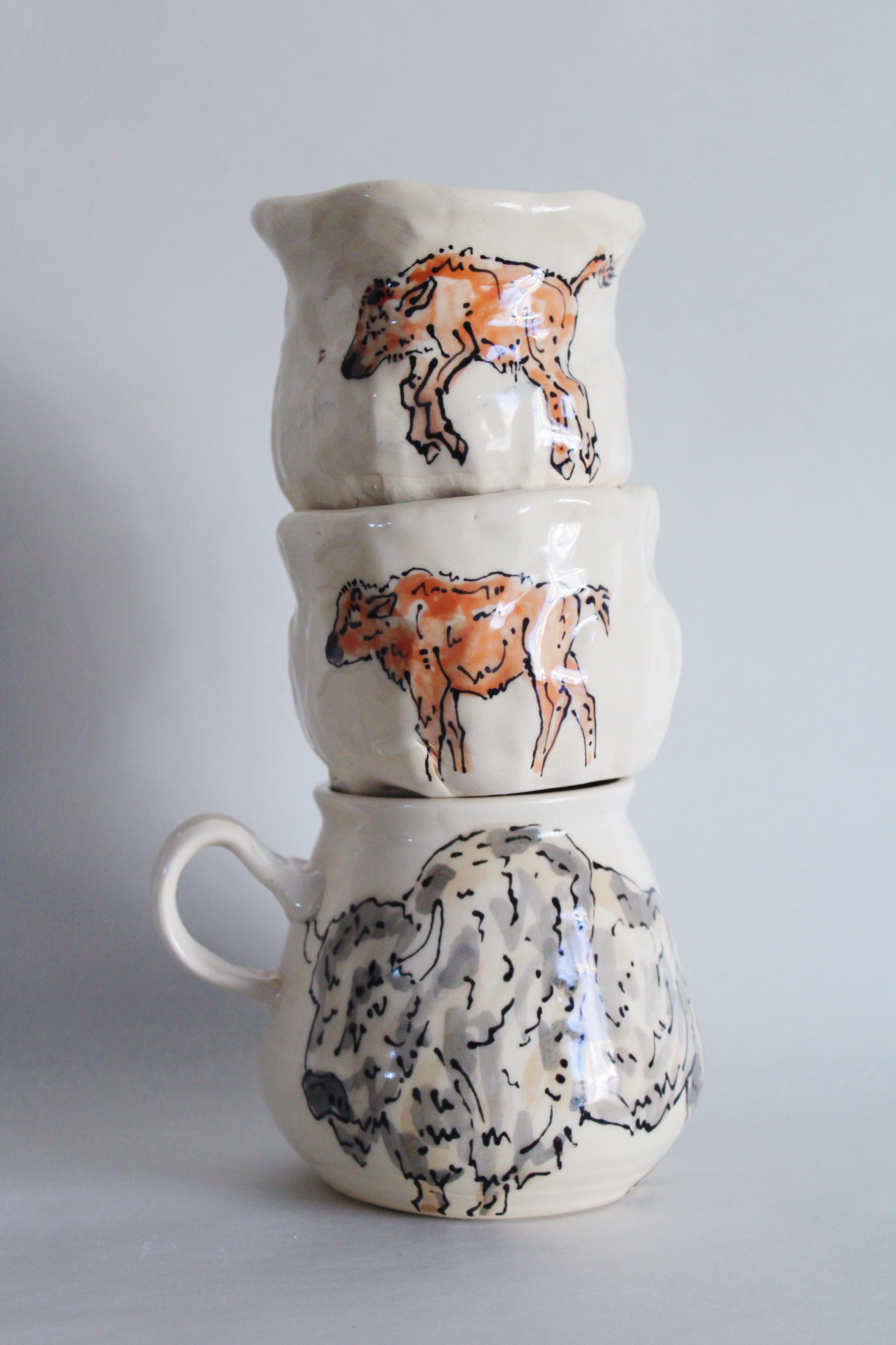 Bison and Calf Set 570