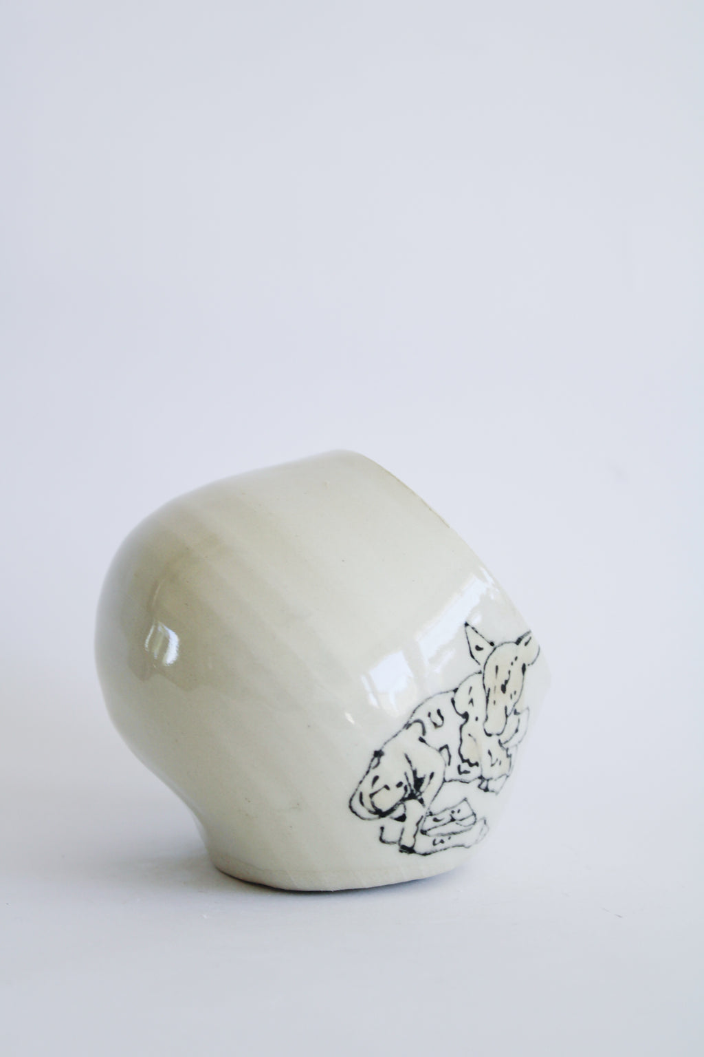 Guernsey Calf Salt Cellar 824