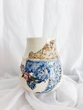 Grizzly and Salmon Vase