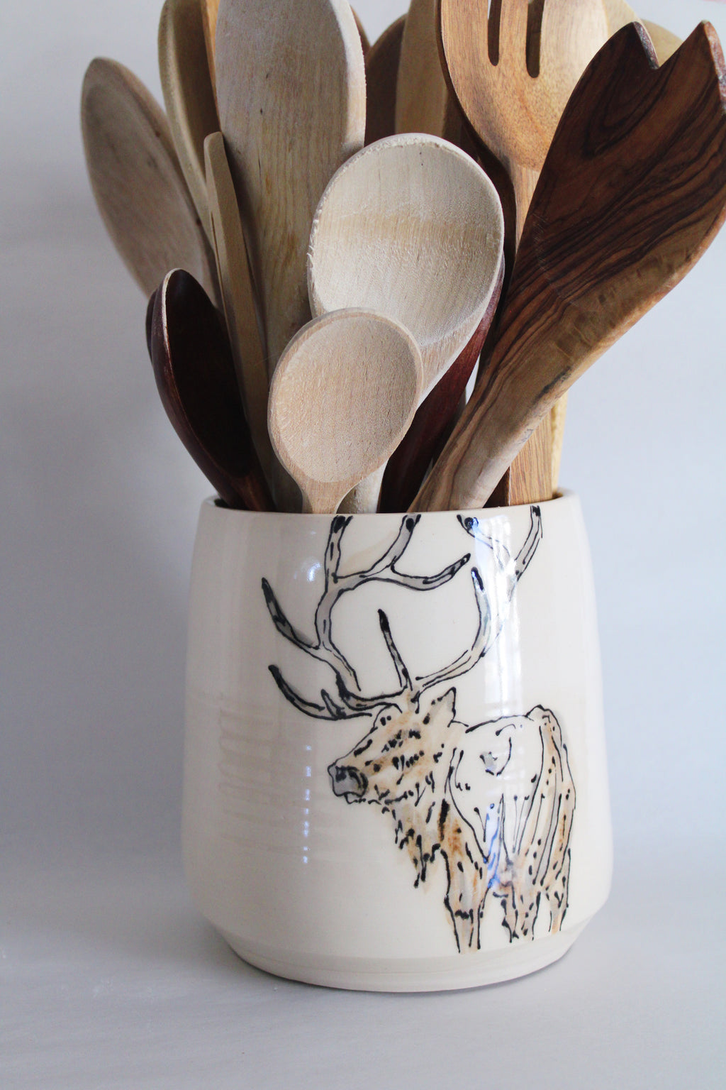 Rocky Mountain Elk Utensil Holder 537
