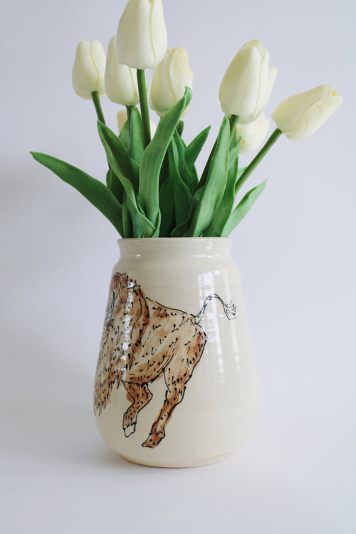 Bison and Eagle Vase 685