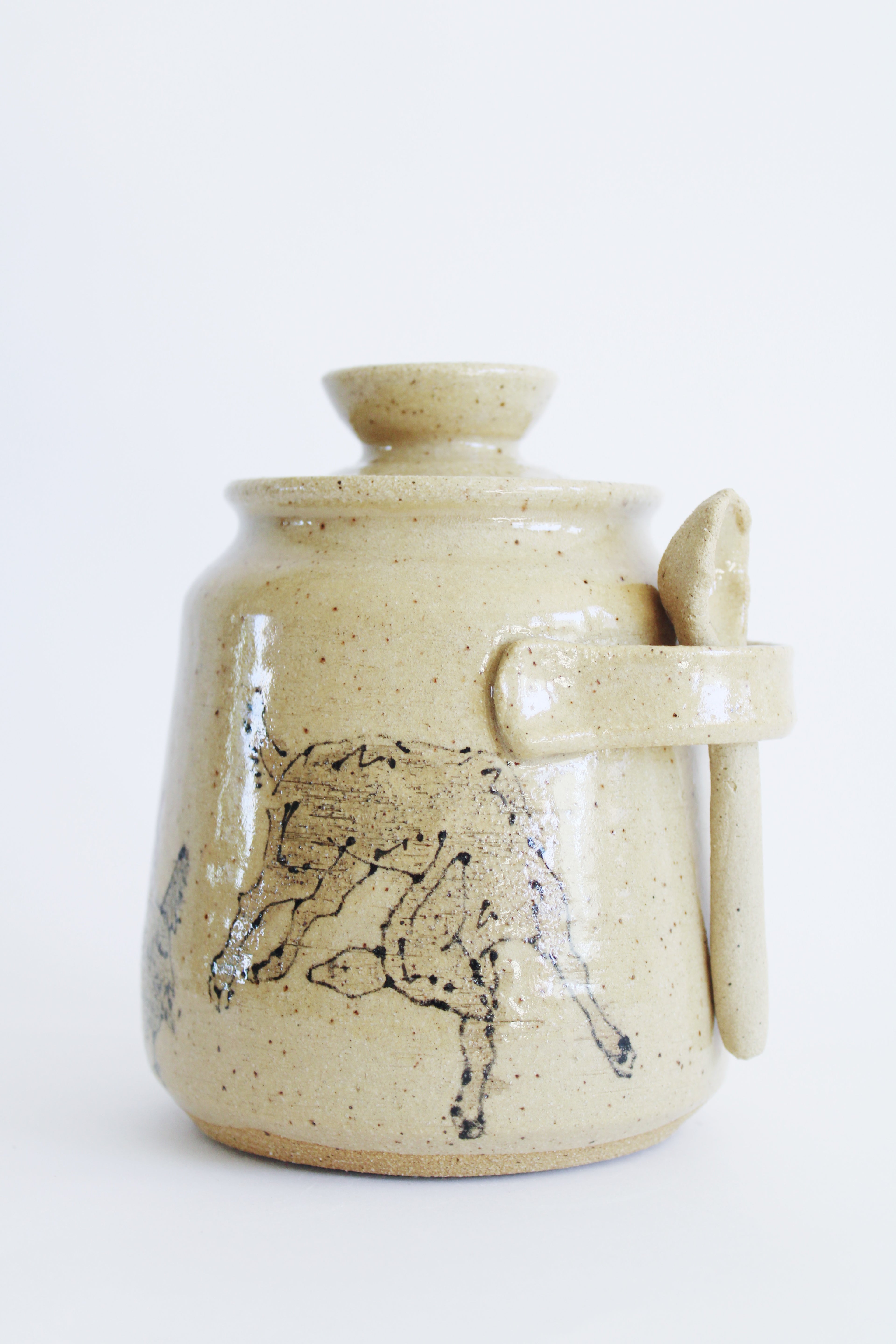 Goat and Chicken Jar 808