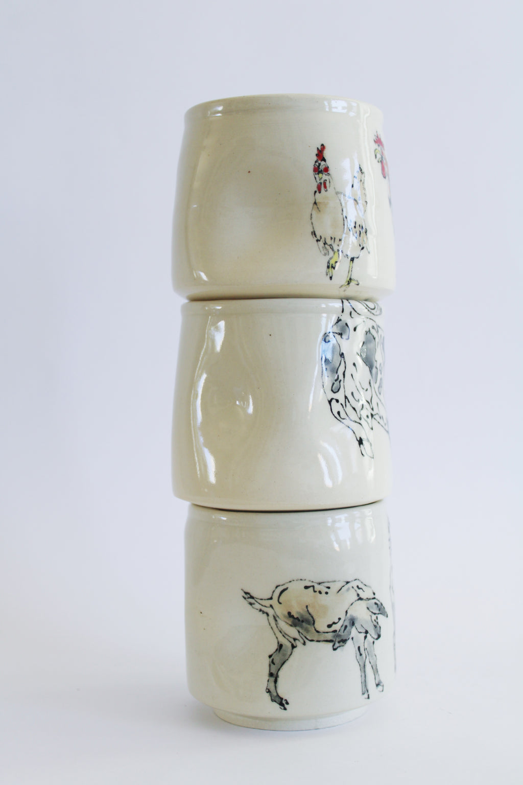 Stacking Barnyard Crumple Cup Set 760