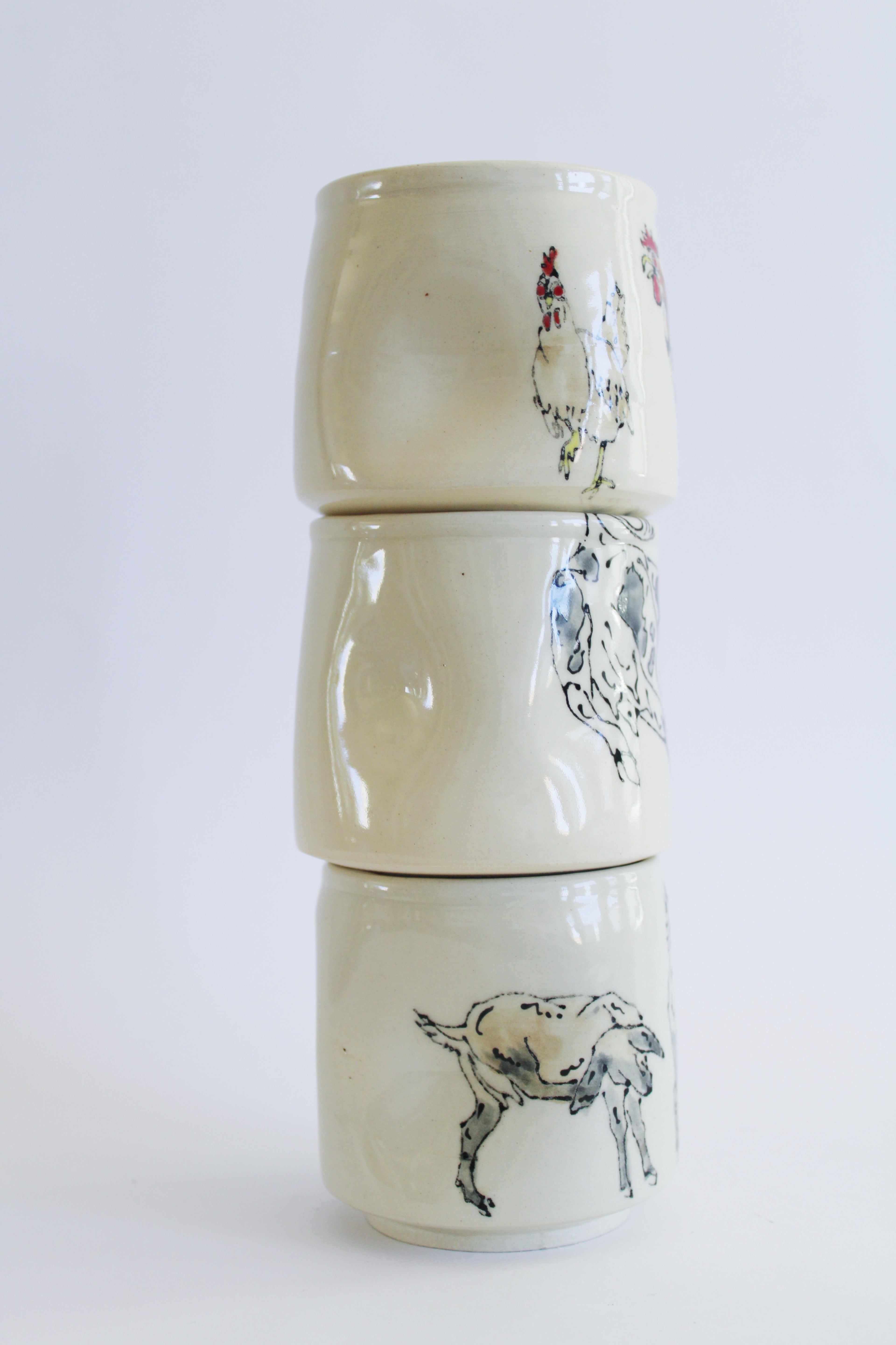 Stacking Barnyard Crumple Cup Set 760