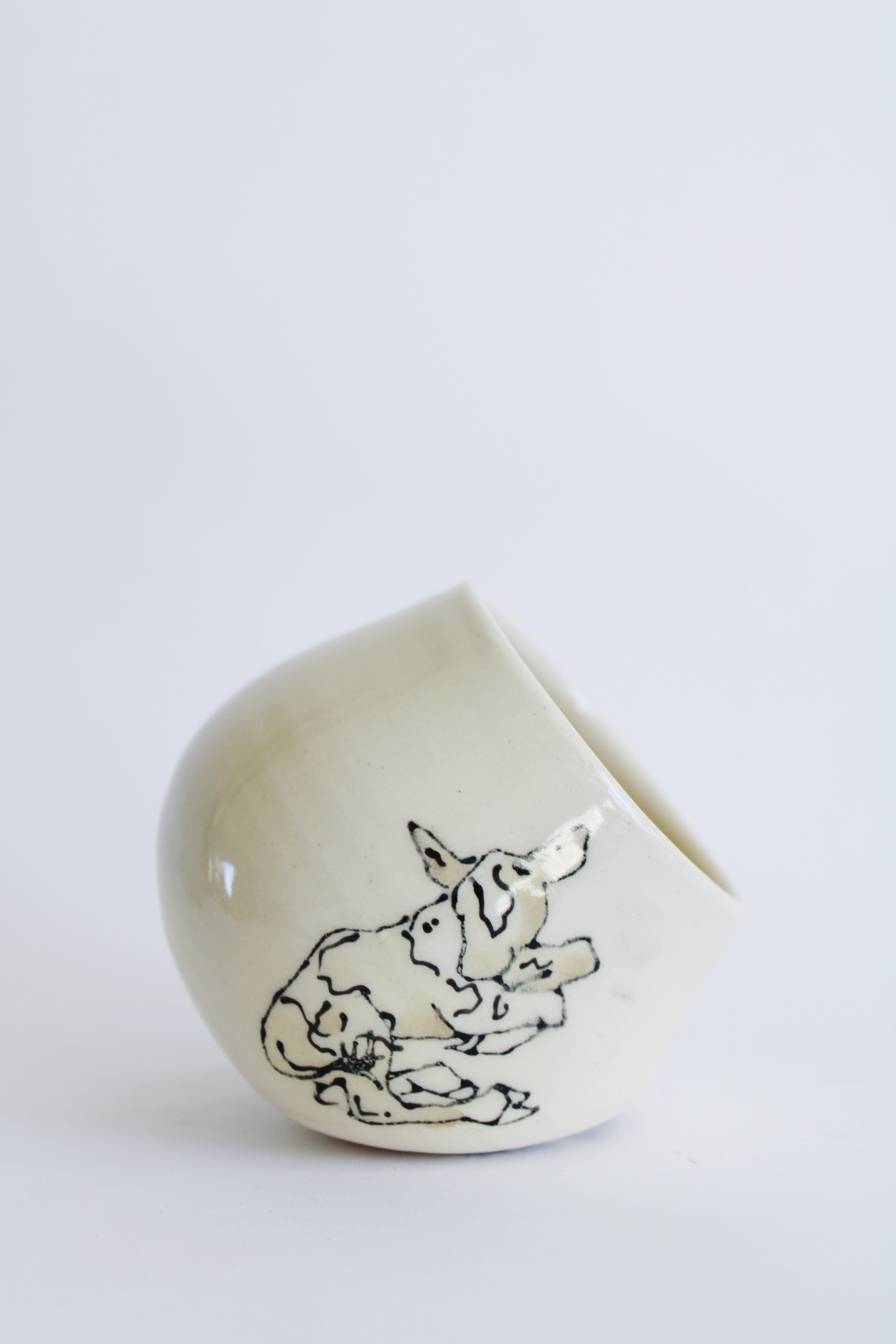 Guernsey Calf Salt Cellar 822