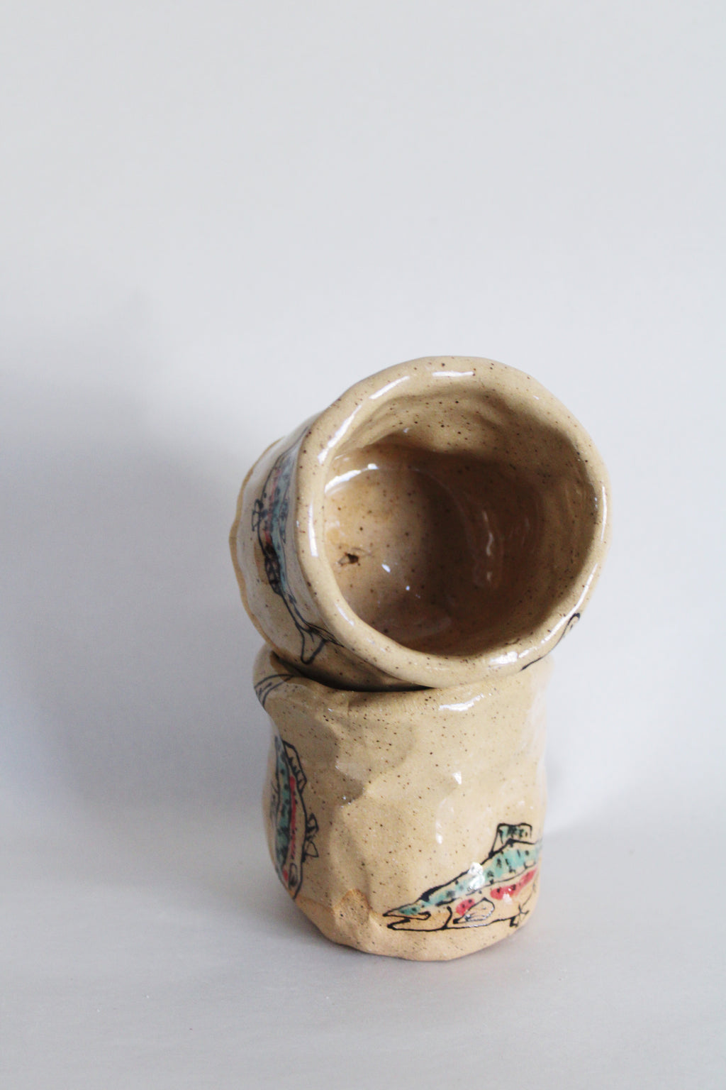 DISCOUNTED Twin Rainbow Trout Junior Cups 581