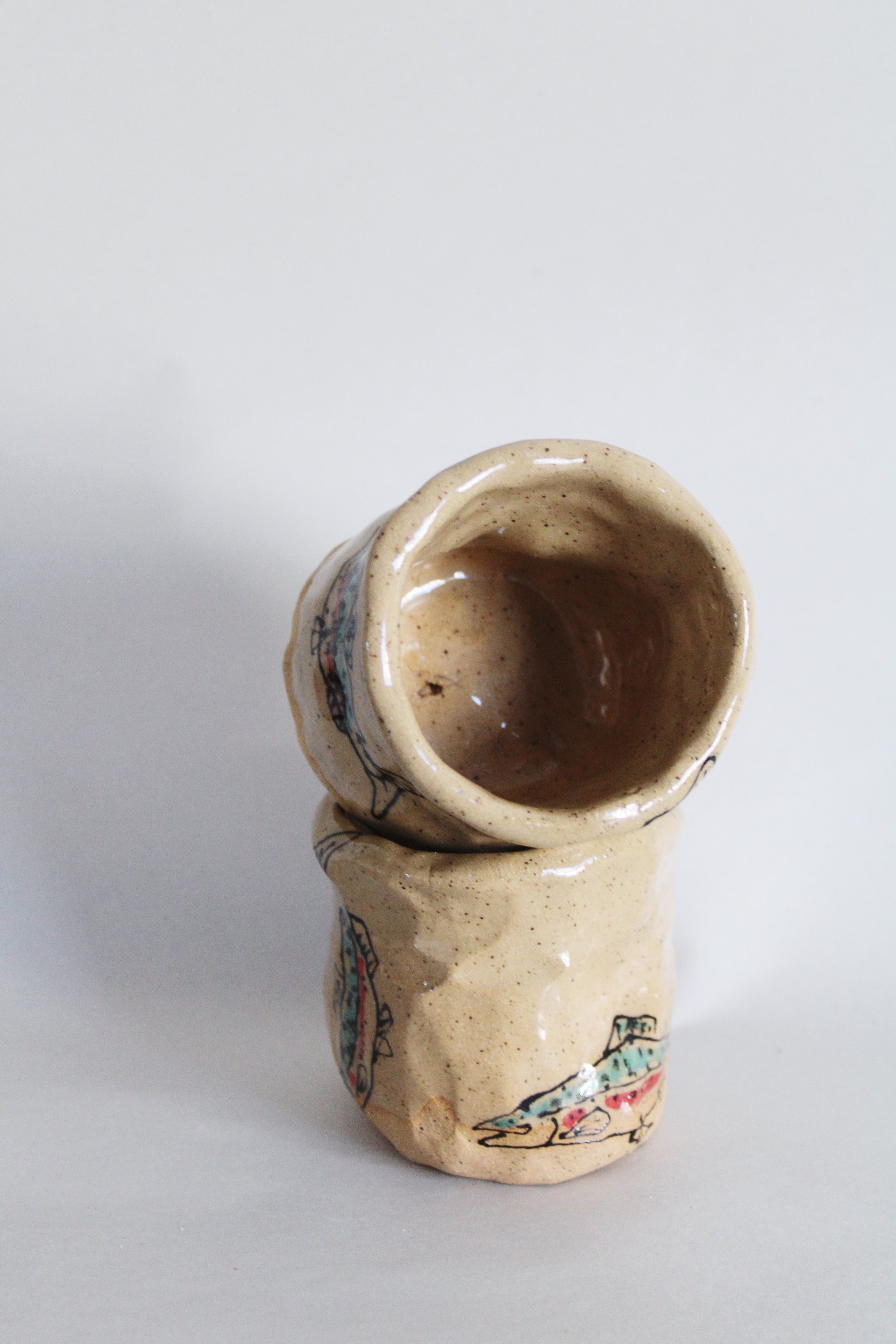 DISCOUNTED Twin Rainbow Trout Junior Cups 581