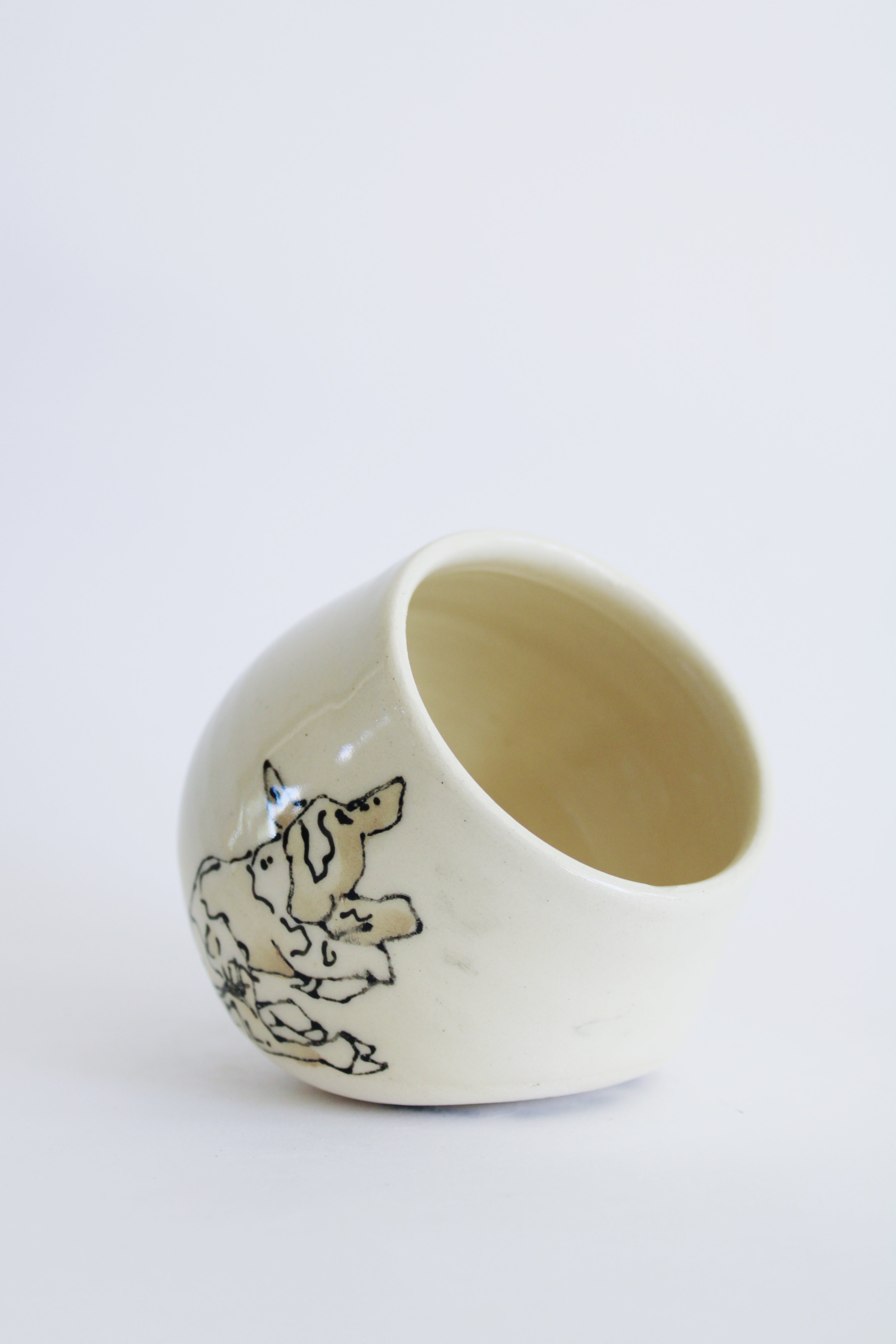Guernsey Calf Salt Cellar 822