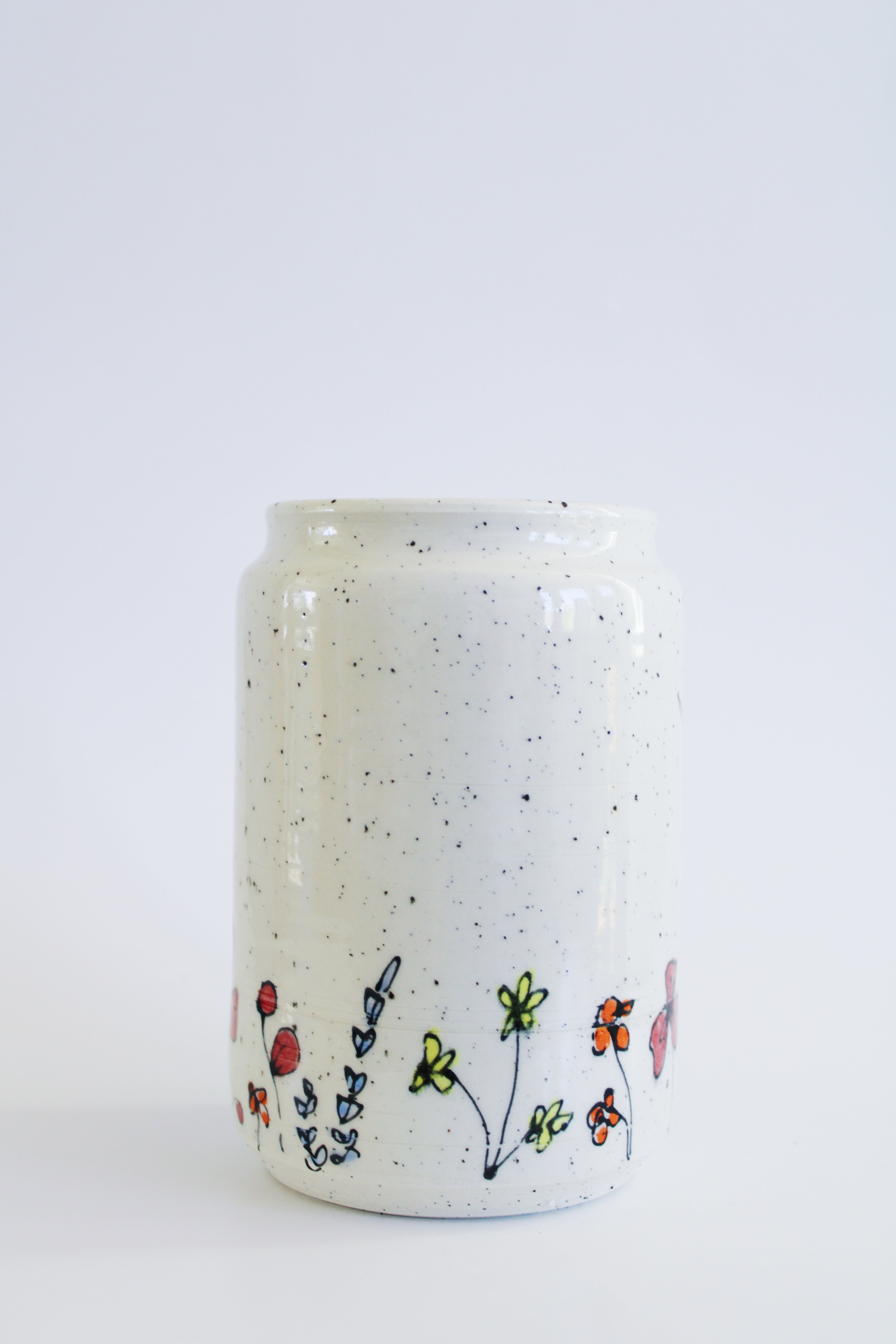 Sparrows & Wildflowers Vase 866
