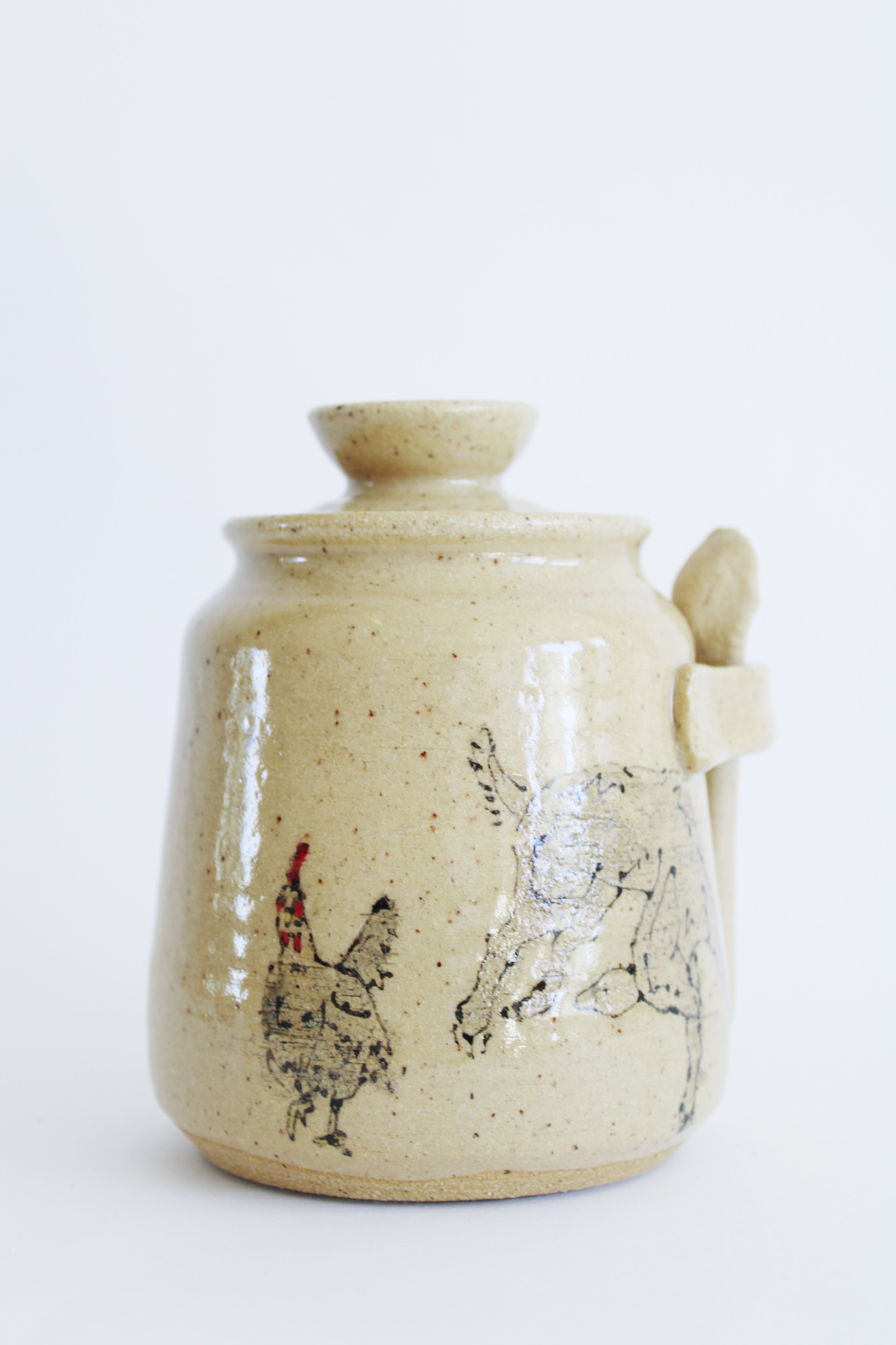 Goat and Chicken Jar 808