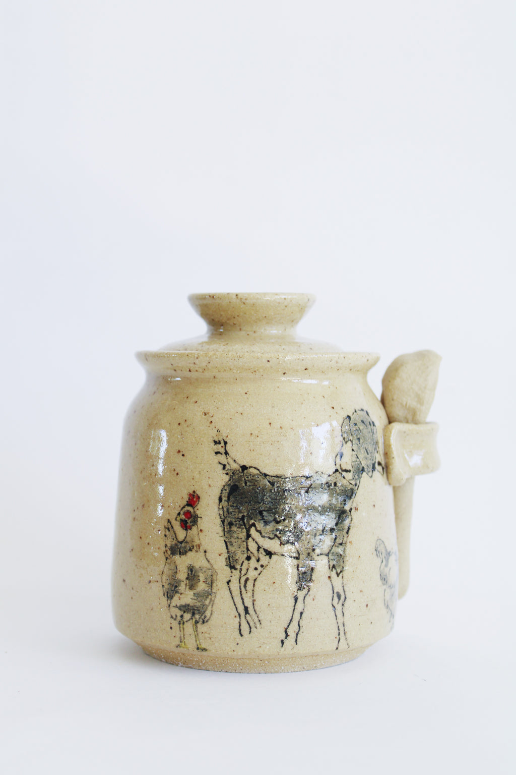 Goat and Chicken Jar 807