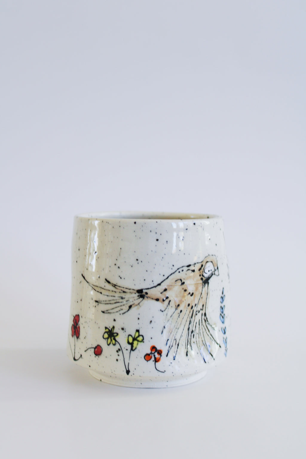 Sparrows & Wildflowers Crumple Cup 859