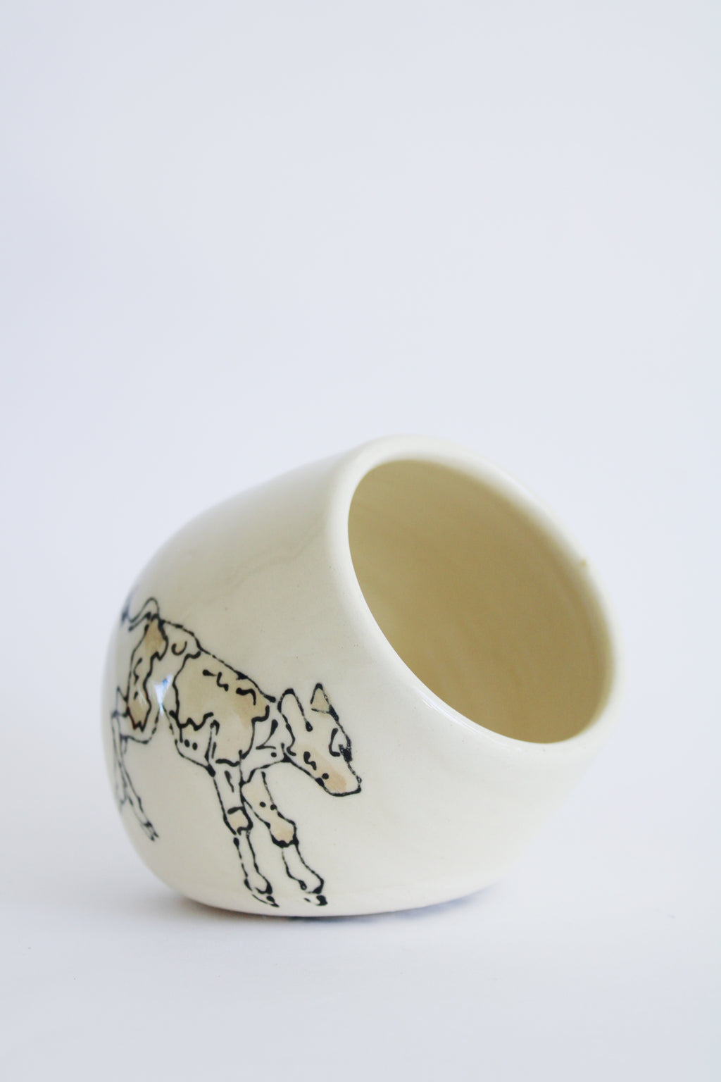 Guernsey Calf Salt Cellar 823