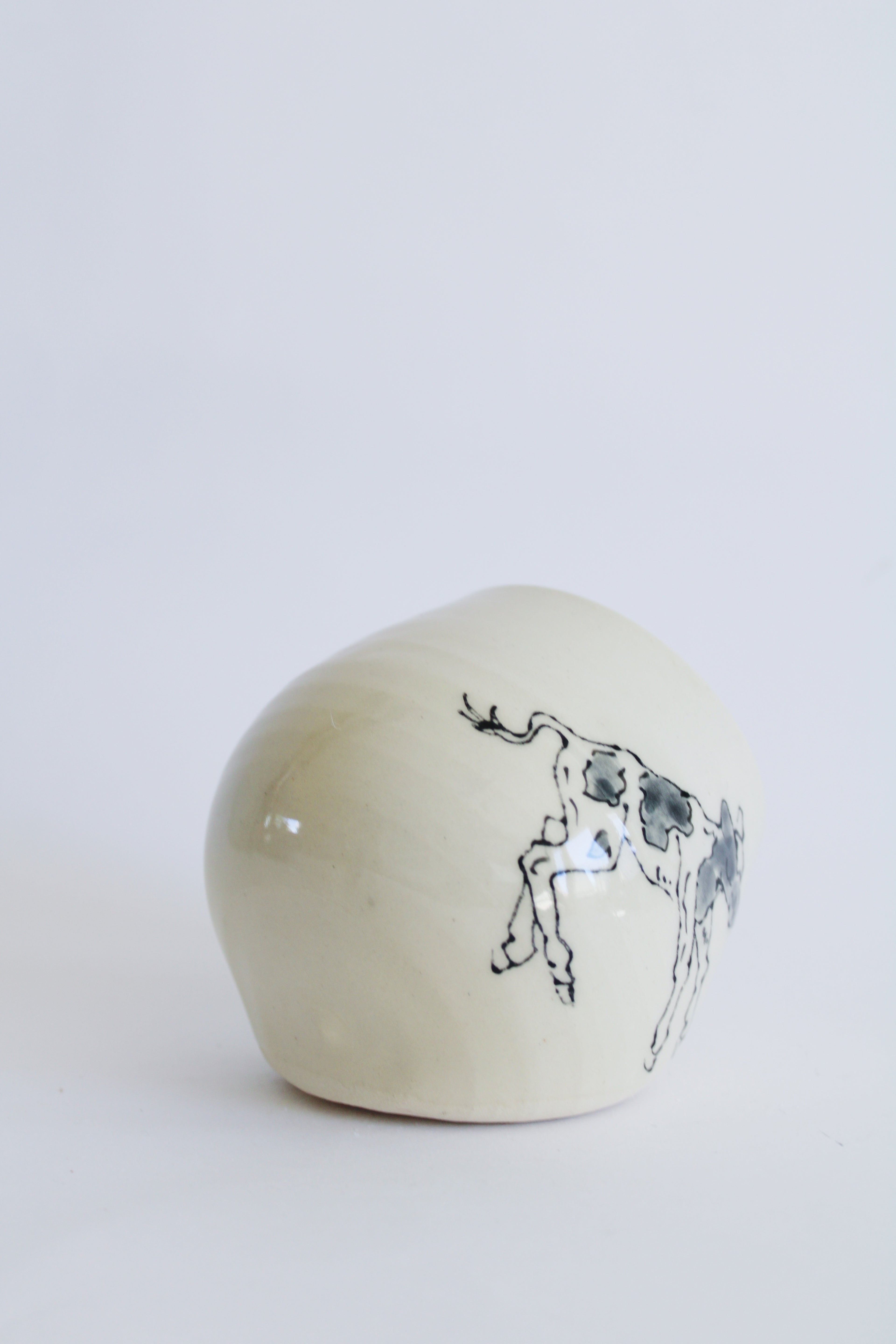 Holstein Calf Salt Cellar 821