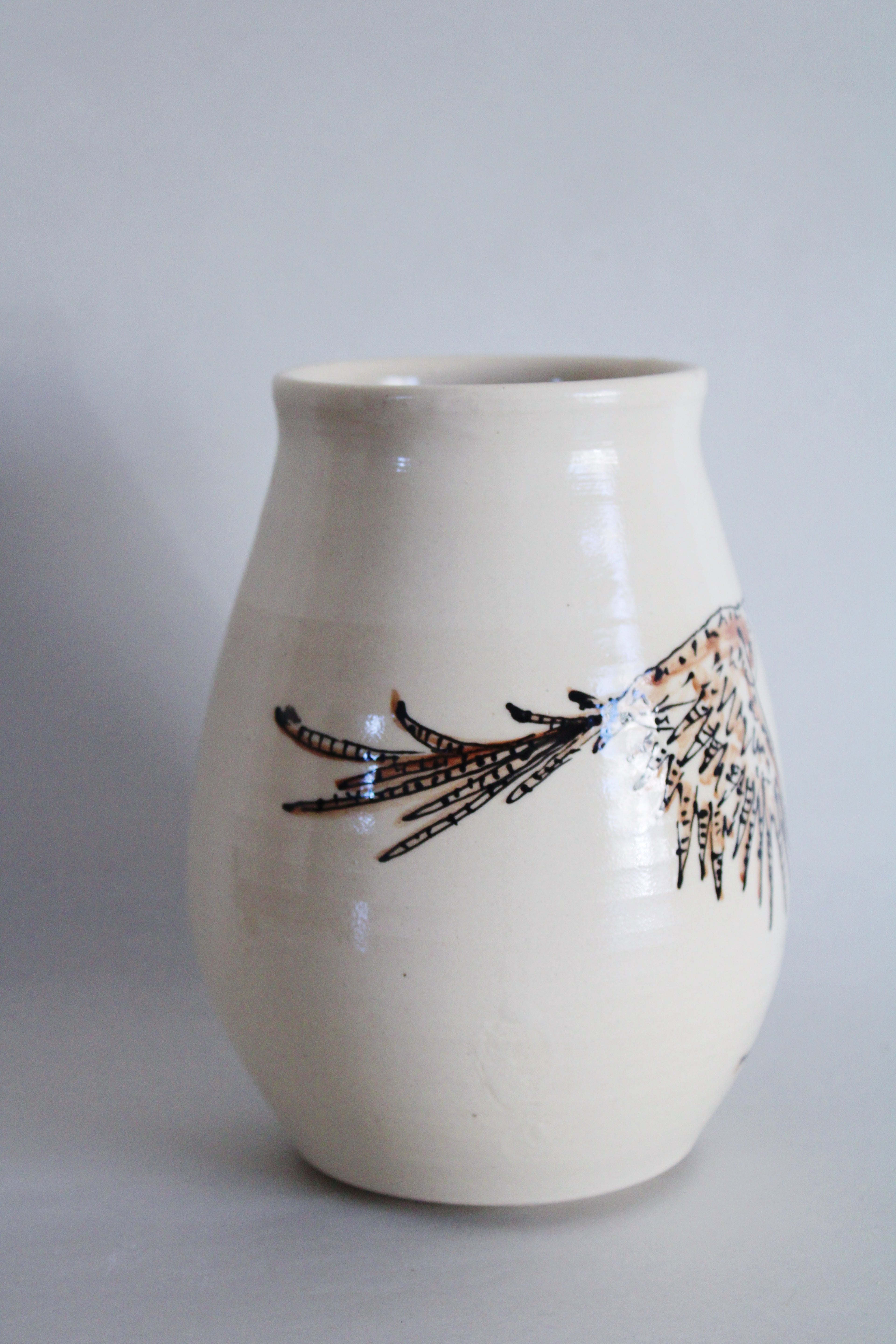 DISCOUNTED Ring-Necked Pheasant Vase 520
